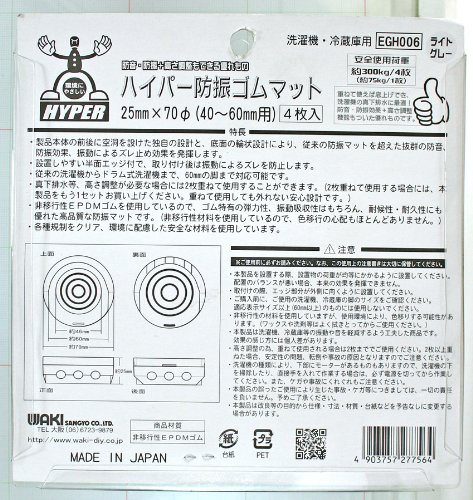 Amazon.co.jp: 和気産業(Waki Sangyo) ハイパー防振ゴムマット